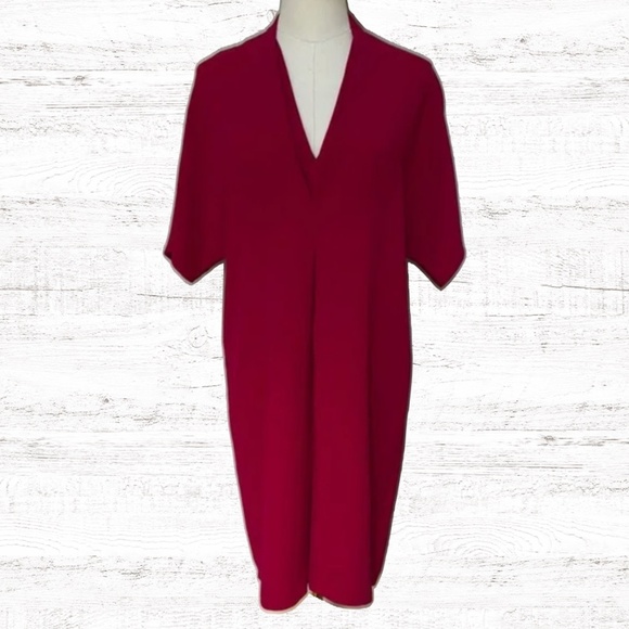 { Vince } - Deep V-Neck Dress - Picture 1 of 3